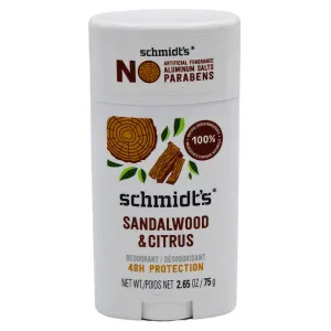 Schmidt's Deodorant Stick Sandalwood & Citrus 2.65oz