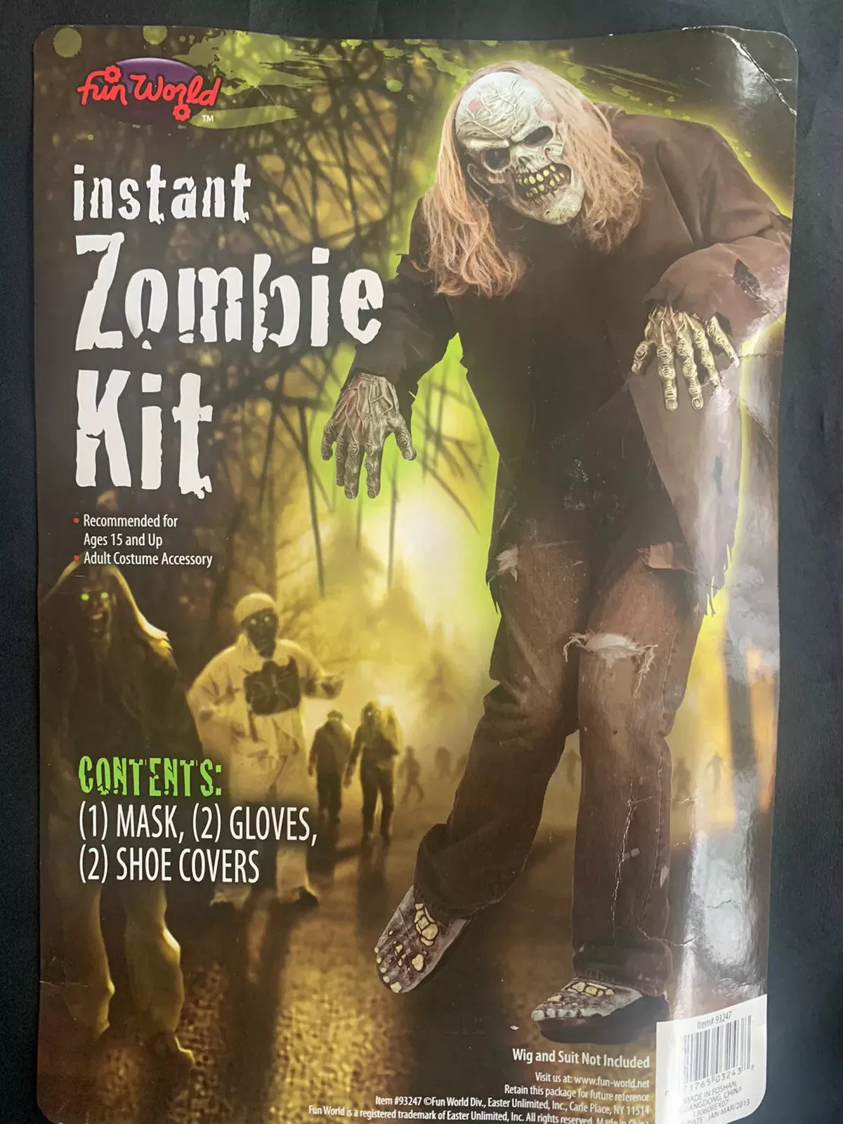 Zombie Halloween Party - Adult Instant Zombie Kit